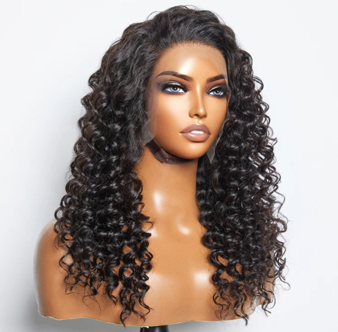 16 Inches Deep Wave Glue-Less Lace Front