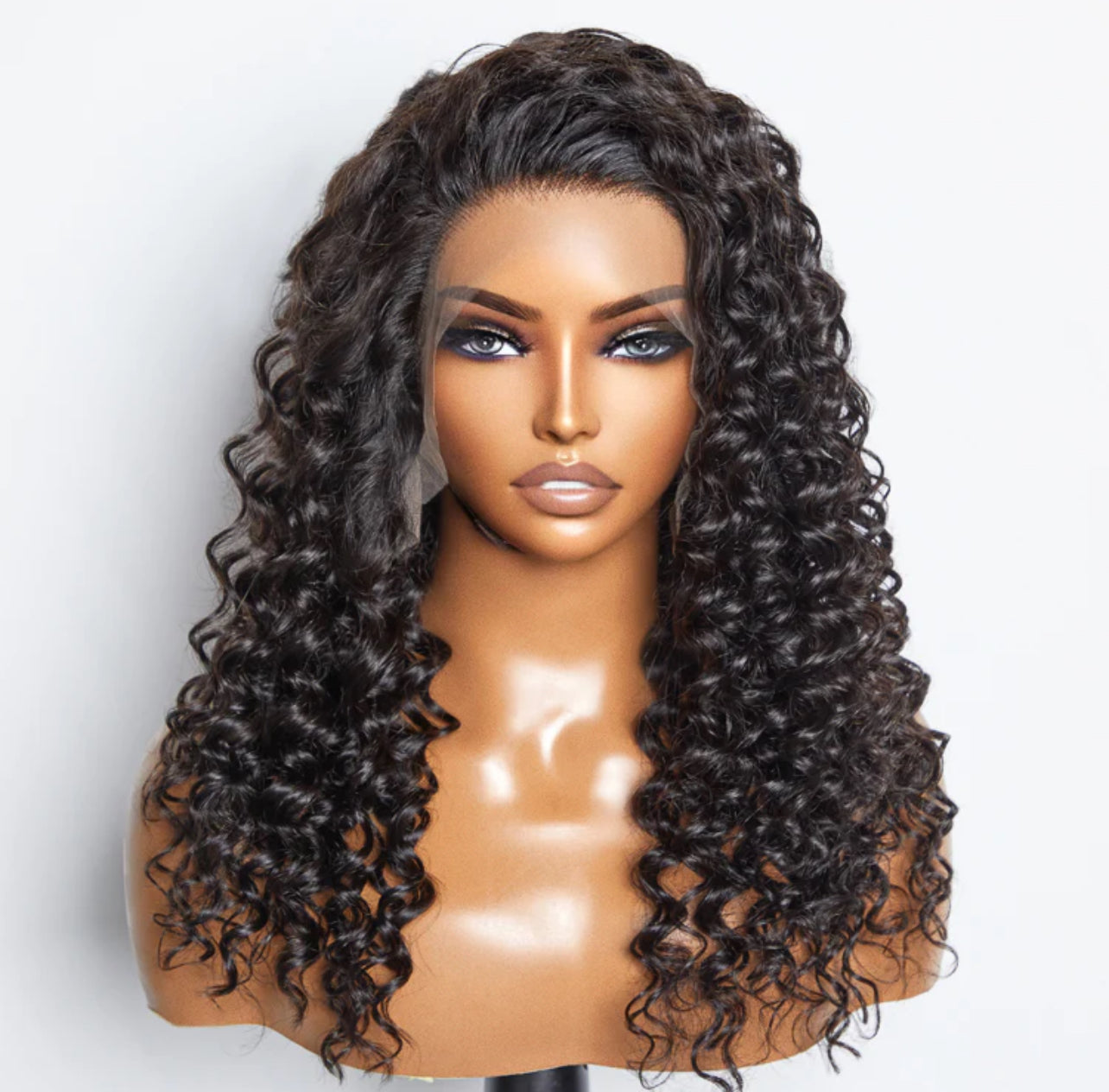 16 Inches Deep Wave Glue-Less Lace Front