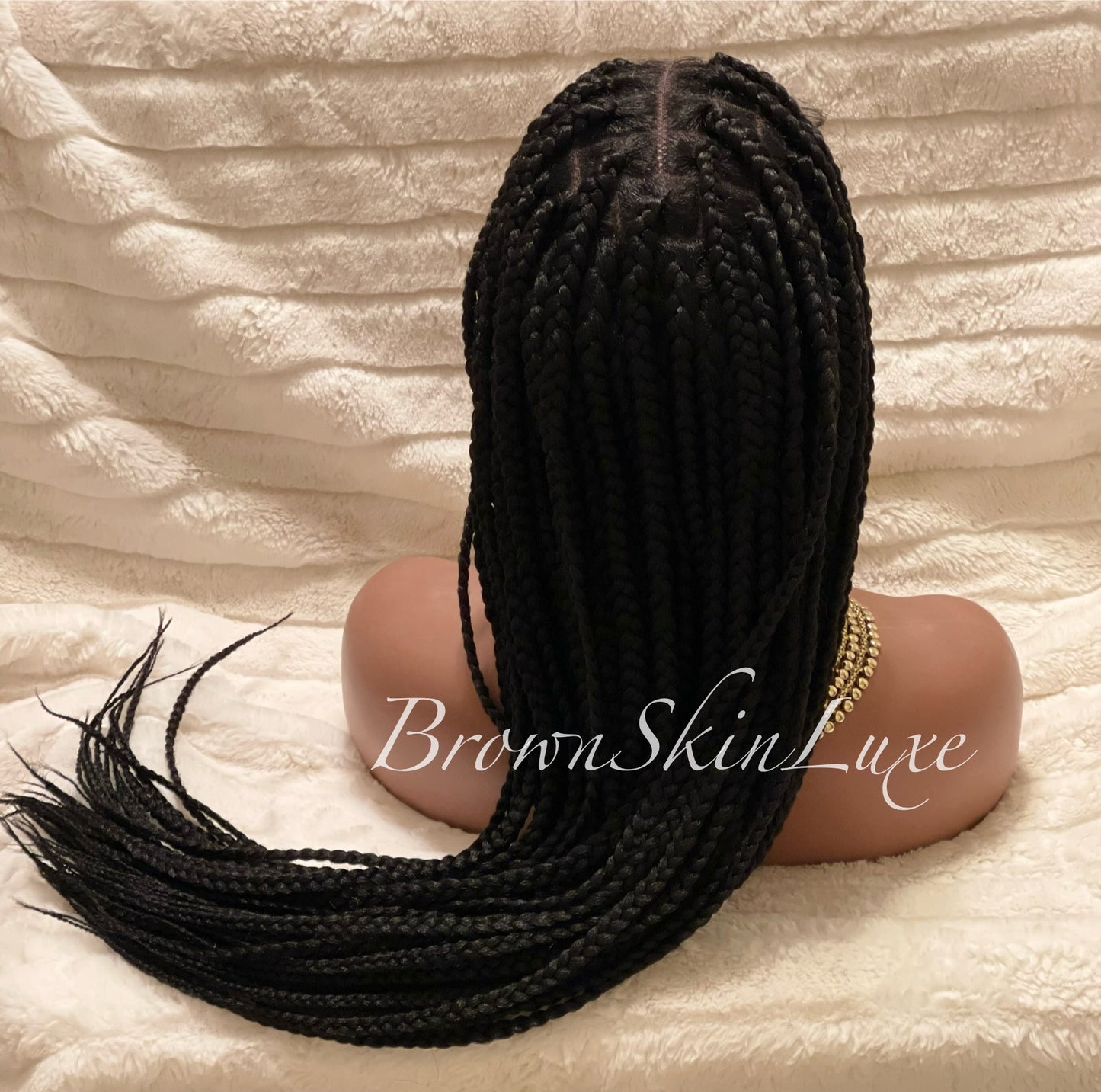 30 Inches Large Box Braided Knotless Lace Front