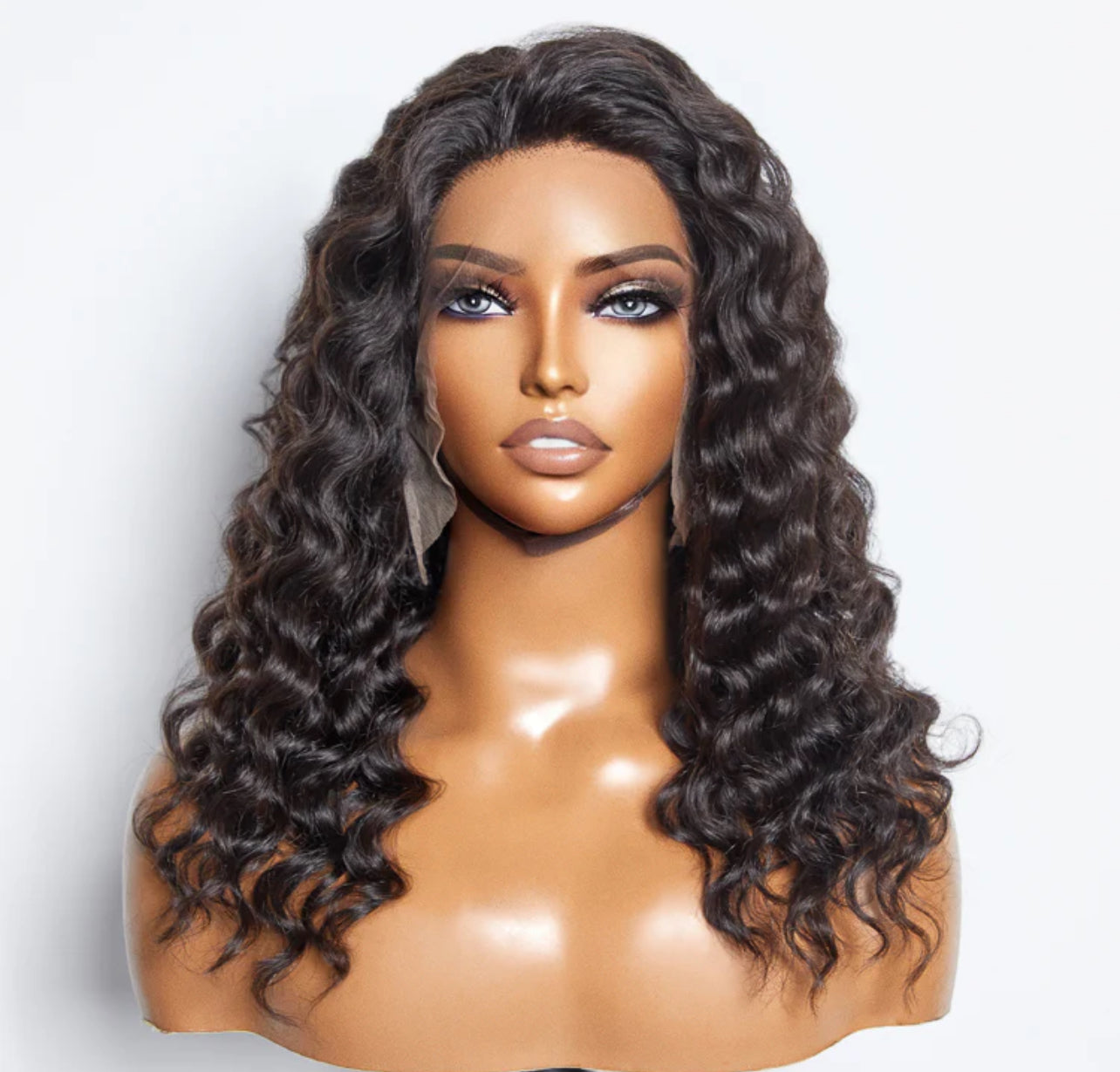 20 Inches Loose Deep Wave Glue-Less Lace Front