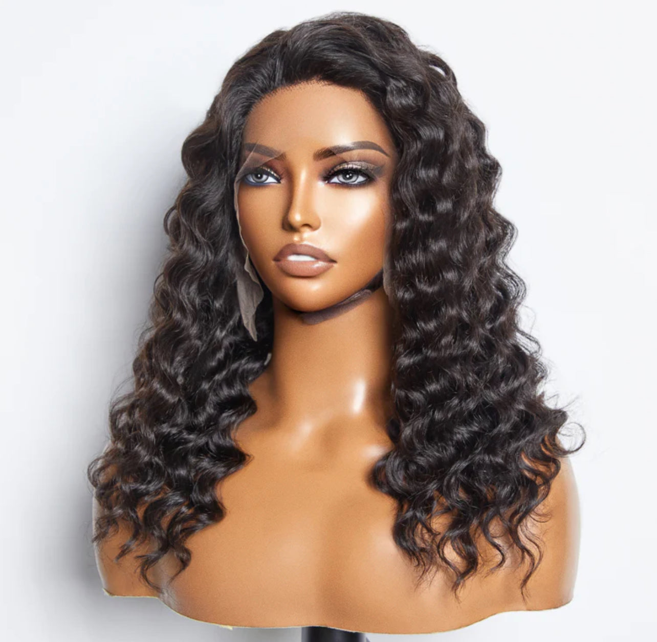 20 Inches Loose Deep Wave Glue-Less Lace Front